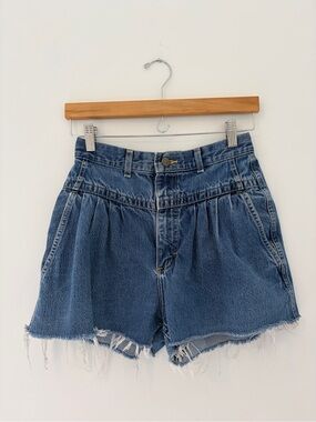 High-Waist Lee Blue Denim Women’s Shorts